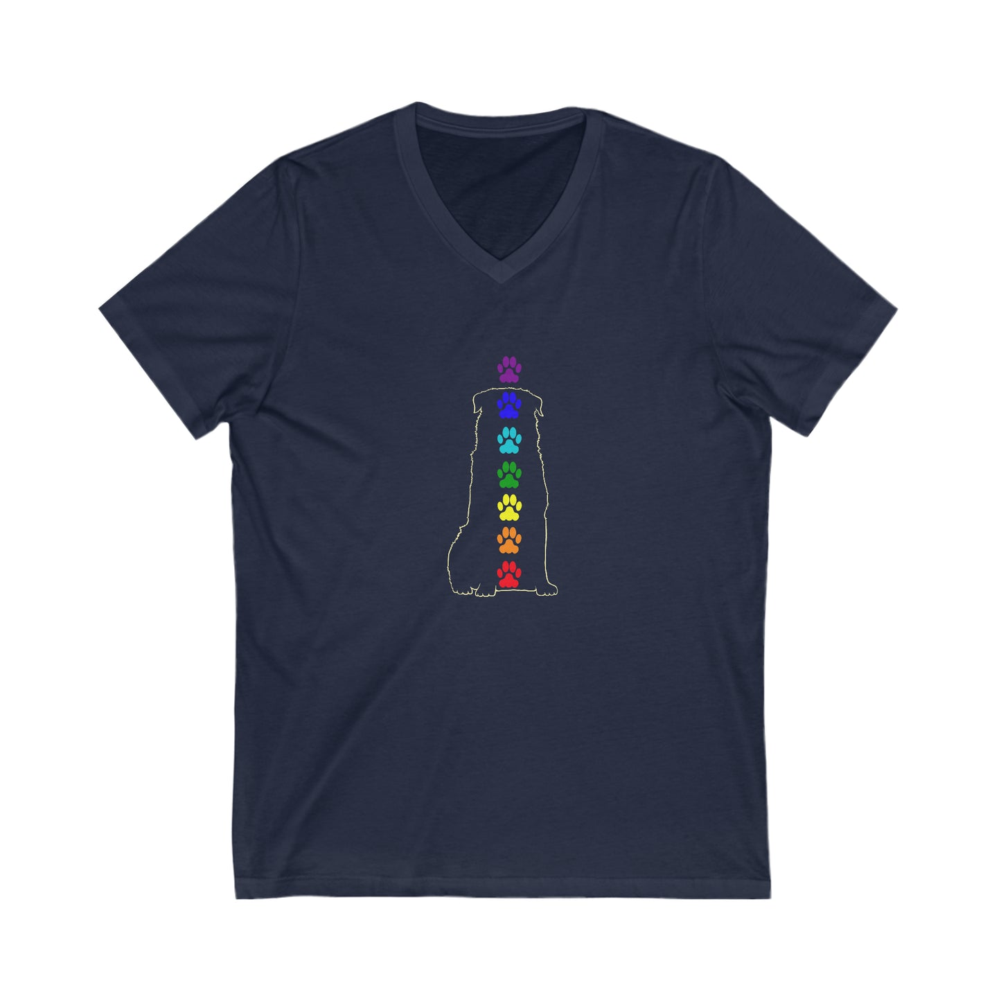 Chakra Rottweiler Unisex V-Neck Tee