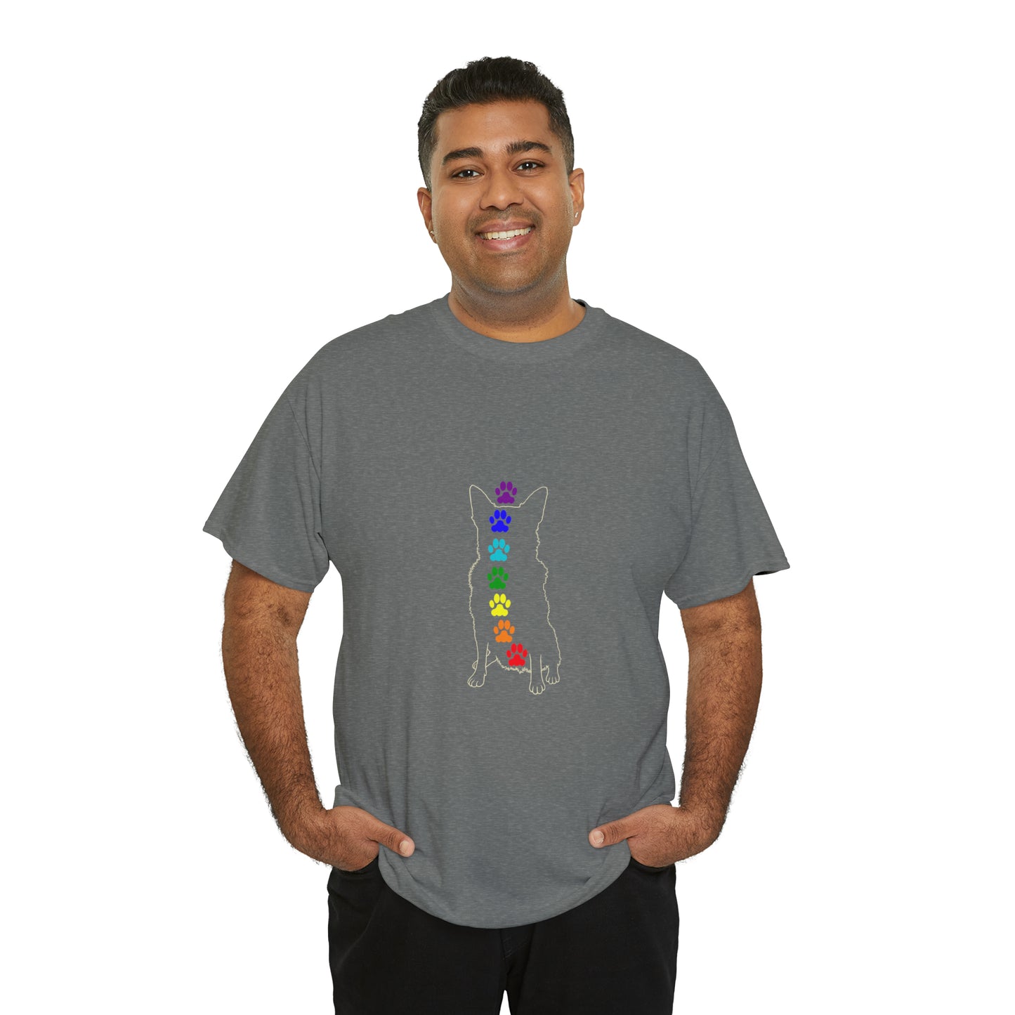 Chakra Rottweiler Men's Cotton Tee