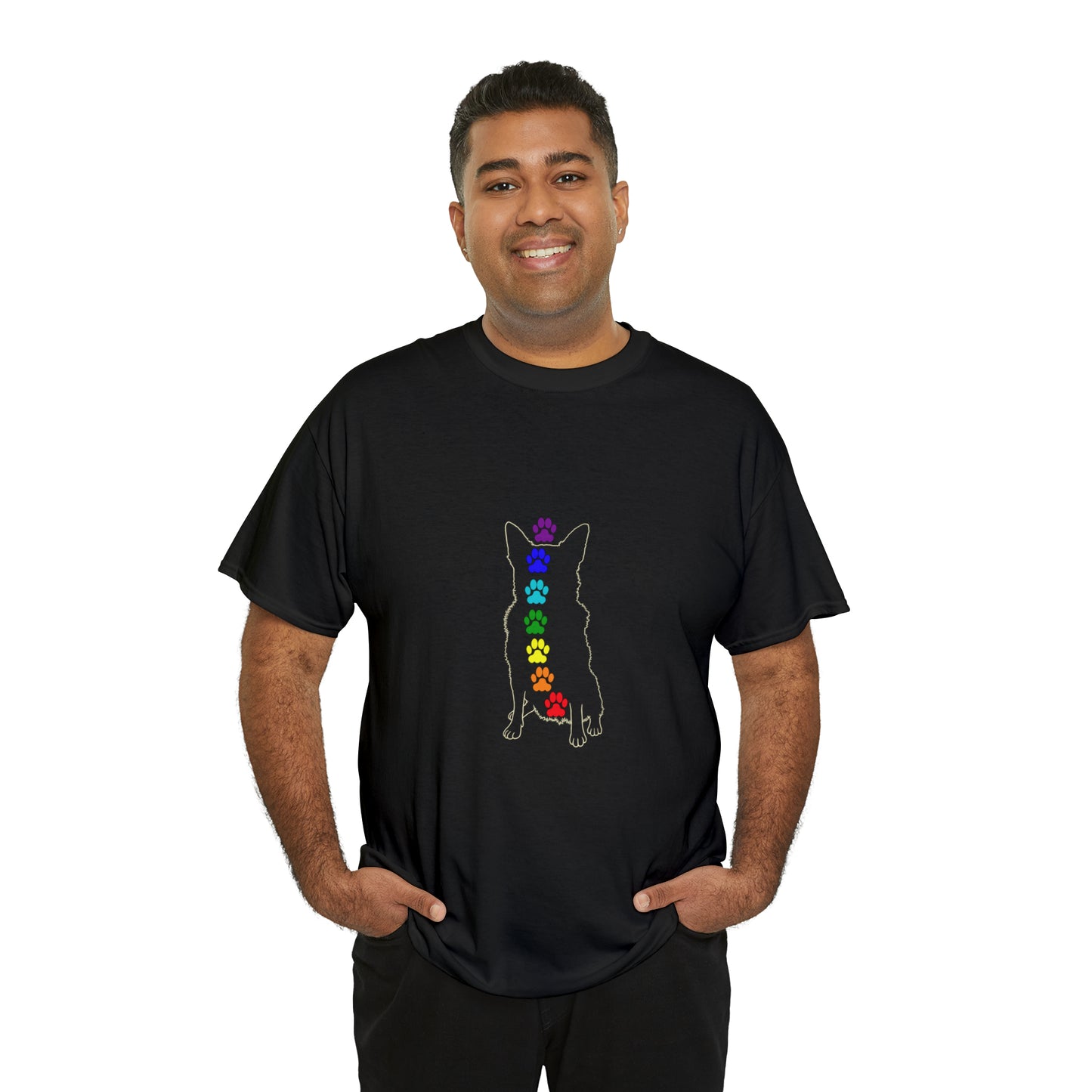 Chakra Cattle Dog Men's Cotton Tee