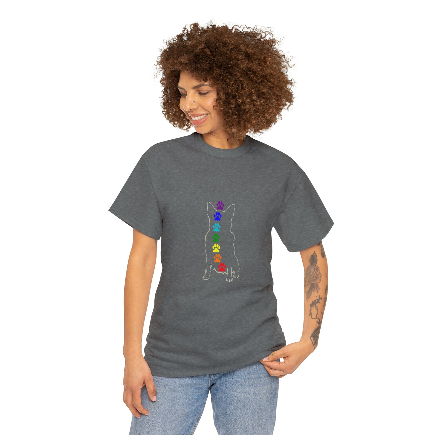 Chakra Rottweiler Men's Cotton Tee