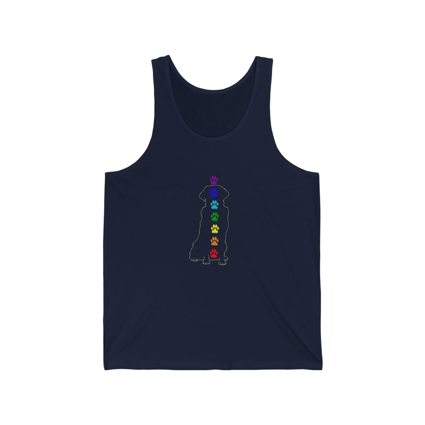 Chakra Labrador Retriever Unisex Jersey Tank