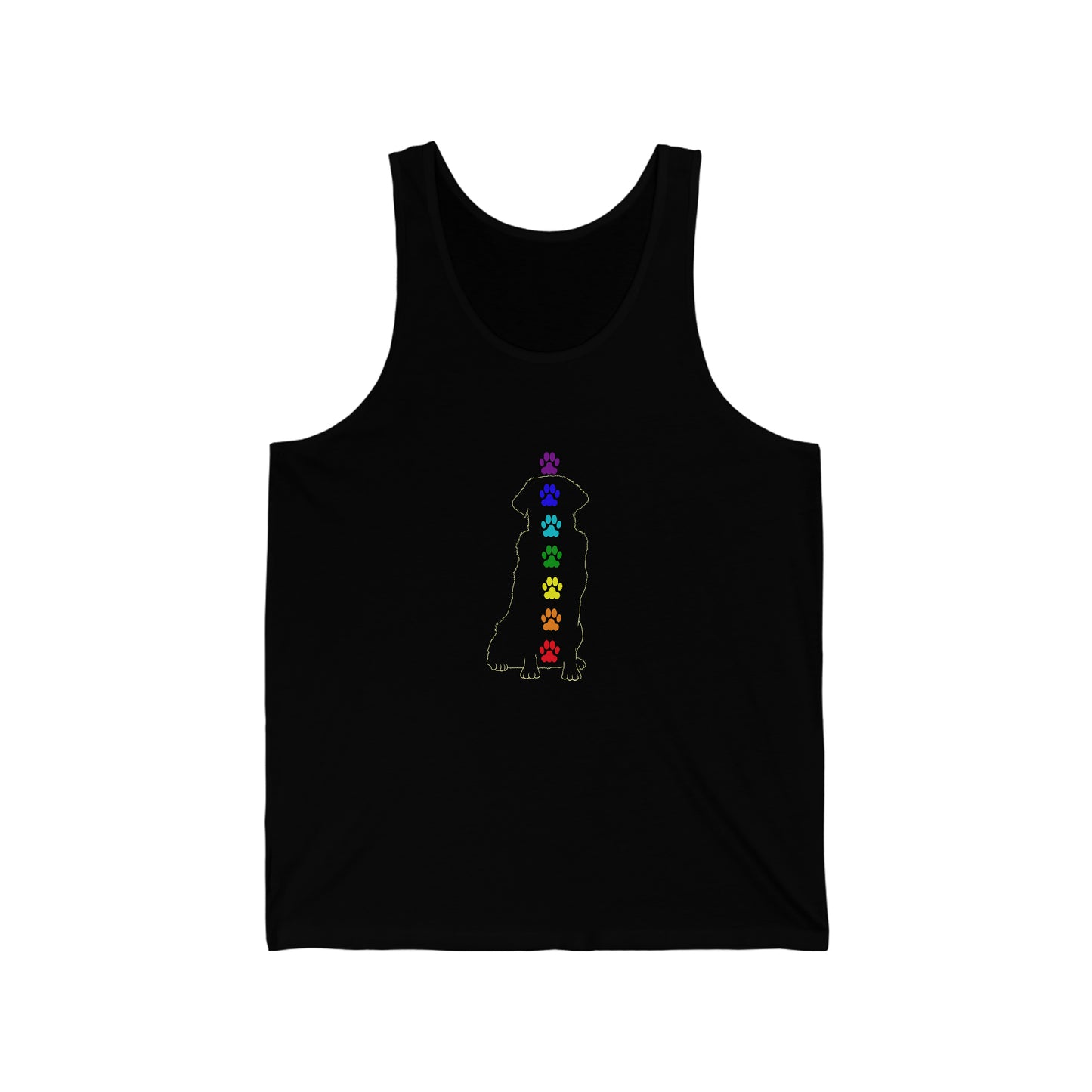 Chakra Labrador Retriever Unisex Jersey Tank