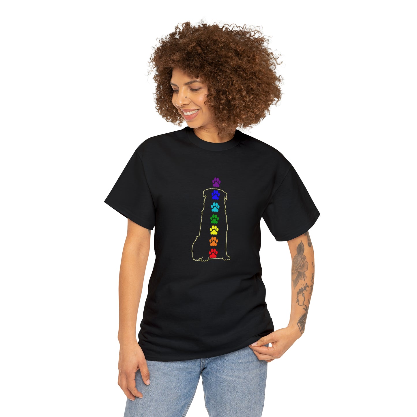 Chakra Rottweiler Men's Cotton Tee