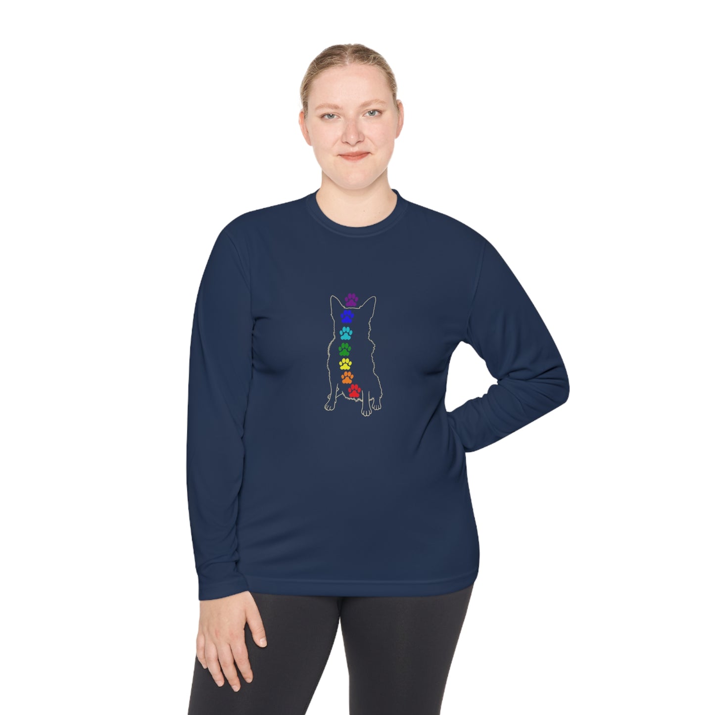 Chakra Cattle Dog Unisex Long Sleeve Tee