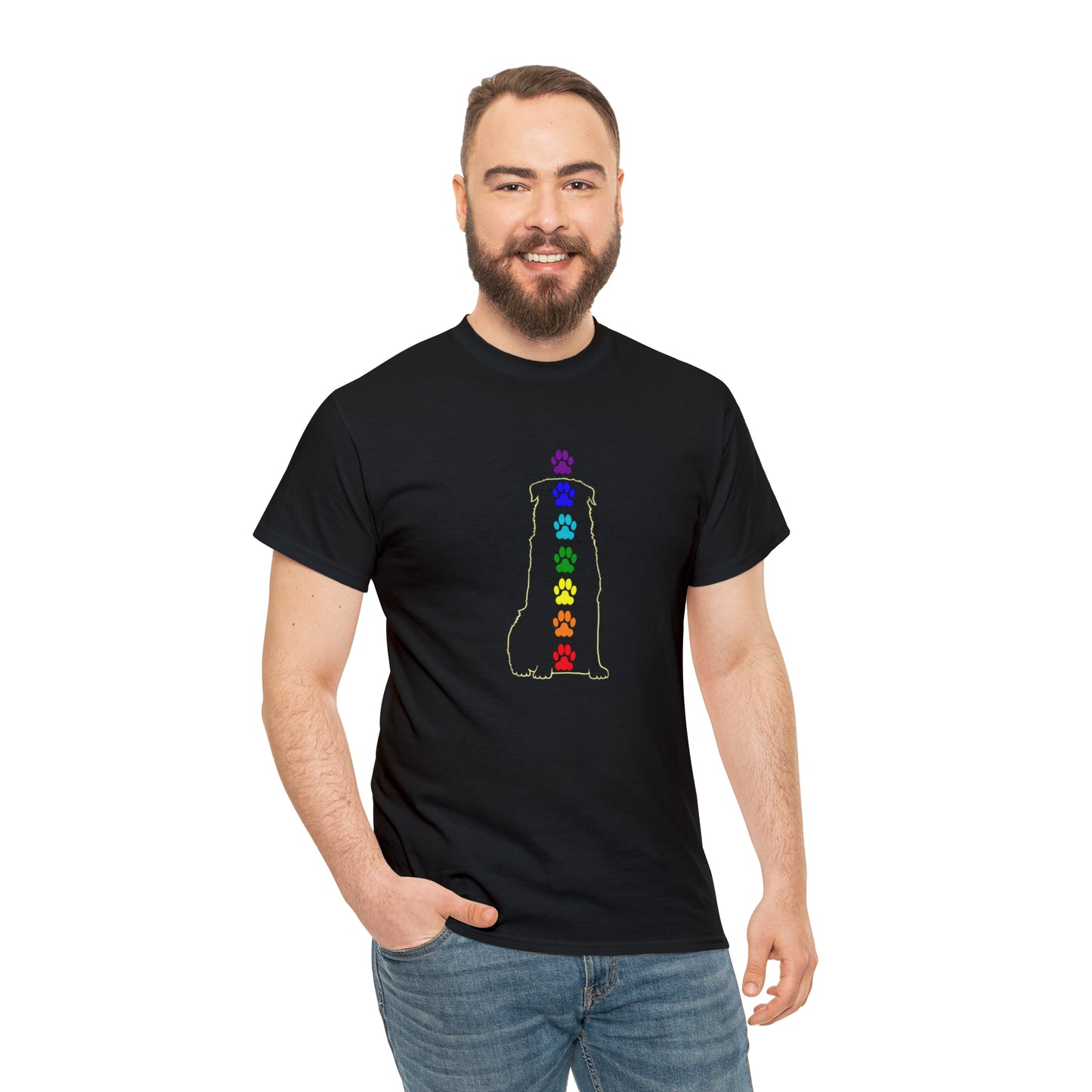 Chakra Rottweiler Men's Cotton Tee