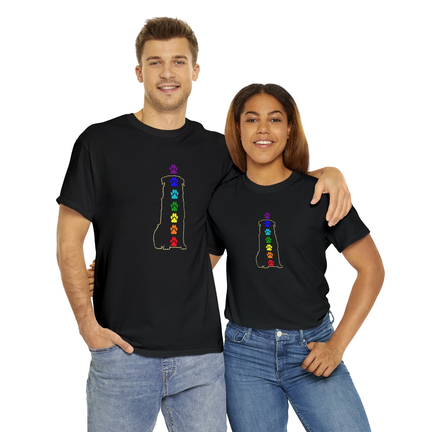 Chakra Rottweiler Men's Cotton Tee