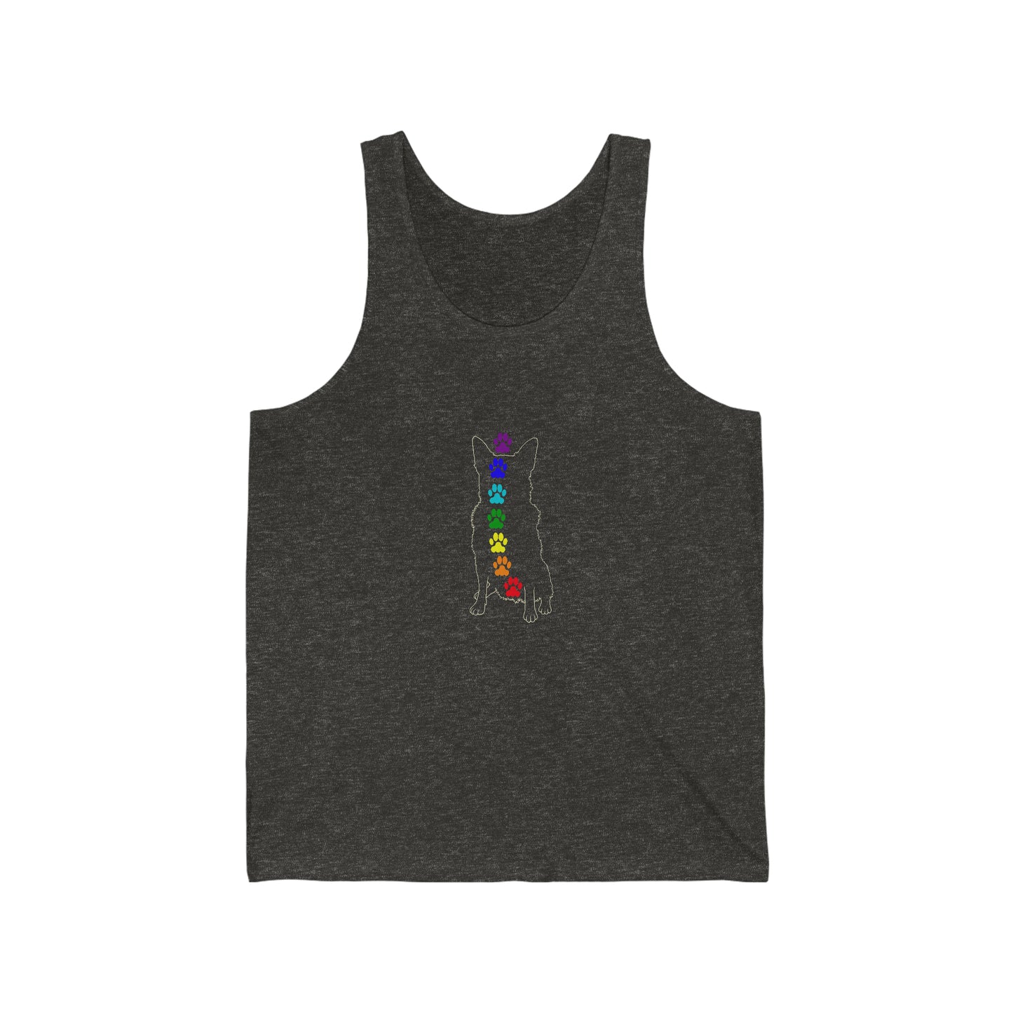 Chakra Cattle Dog Unisex Jersey Tank