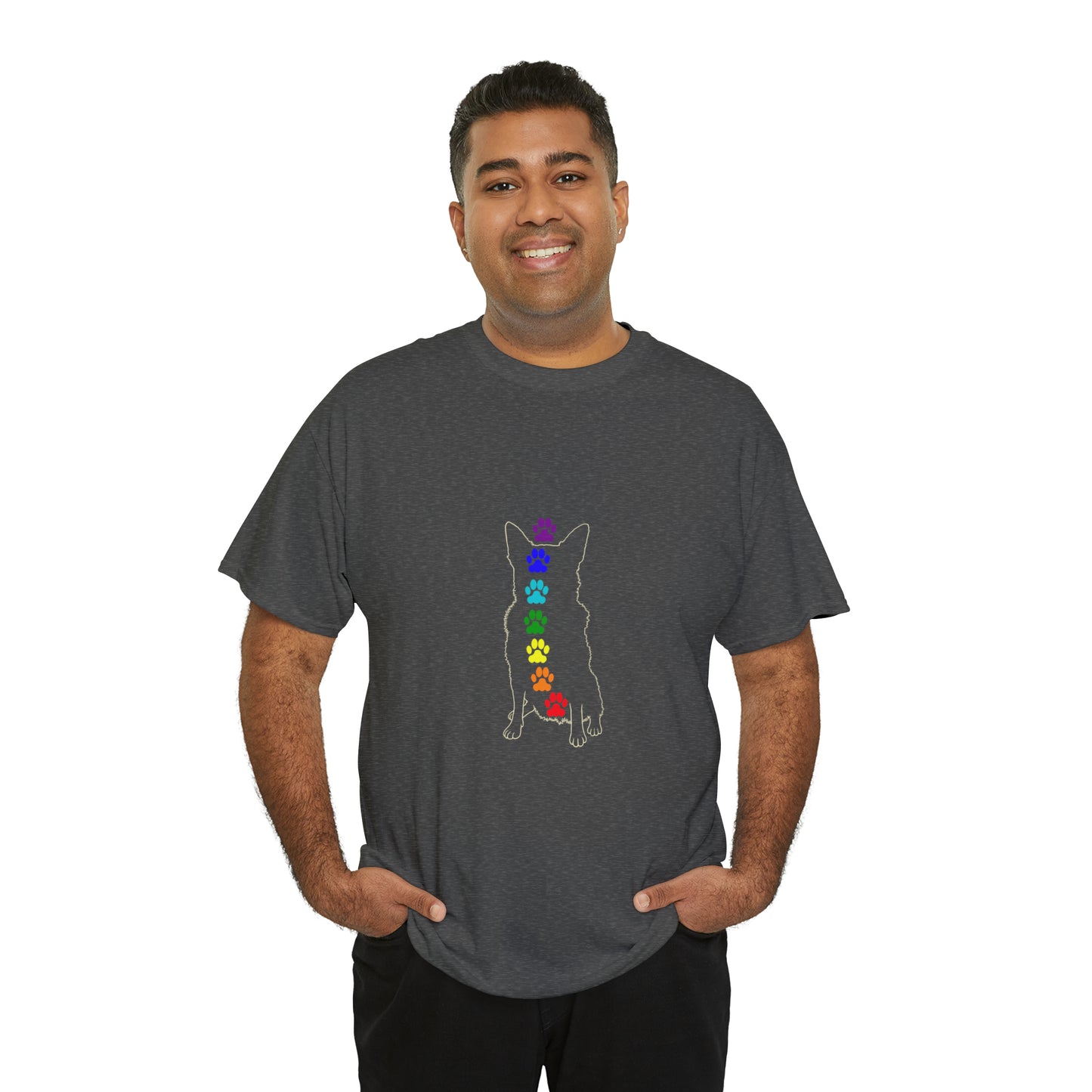 Chakra Golden Retriever Men's Cotton Tee