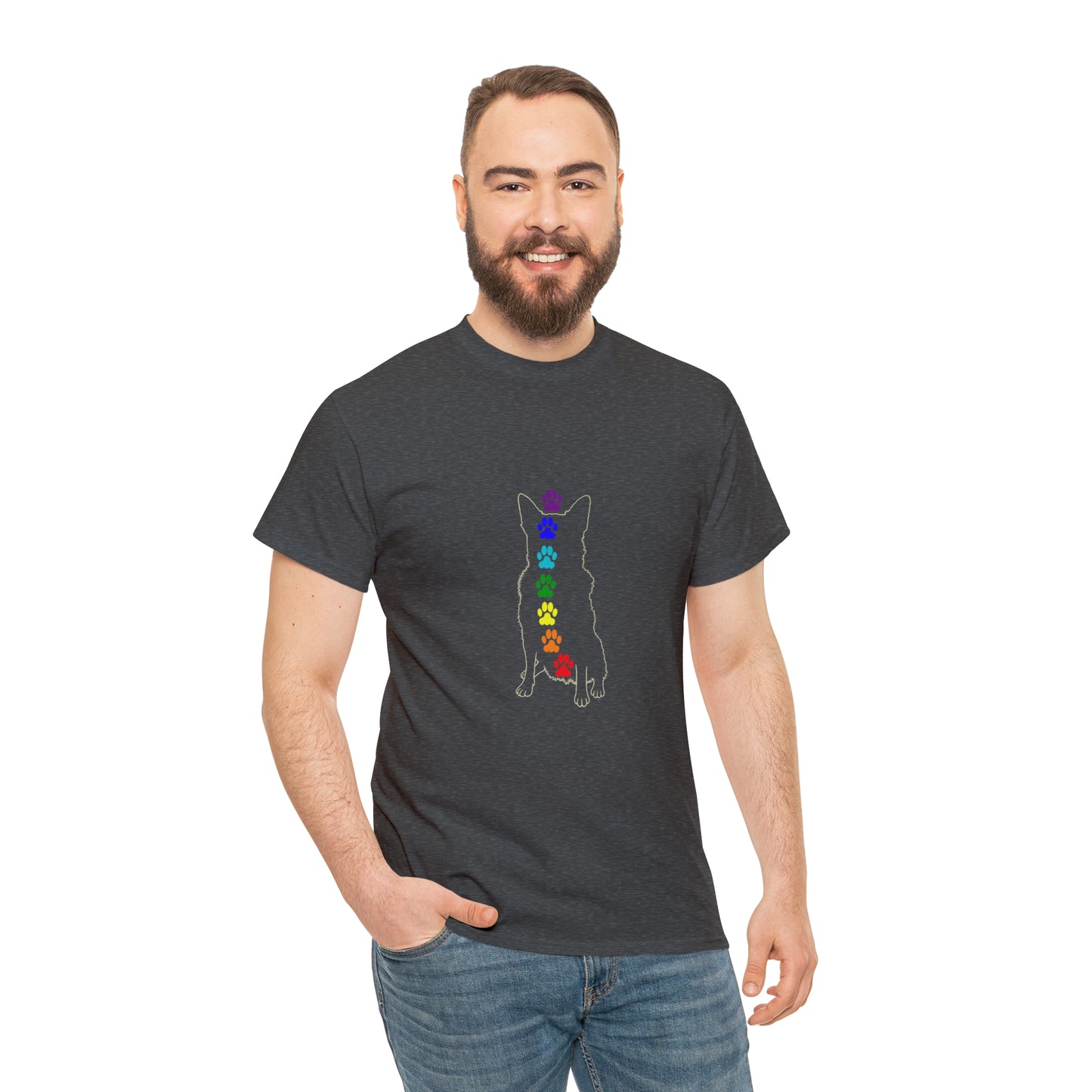 Chakra Rottweiler Men's Cotton Tee