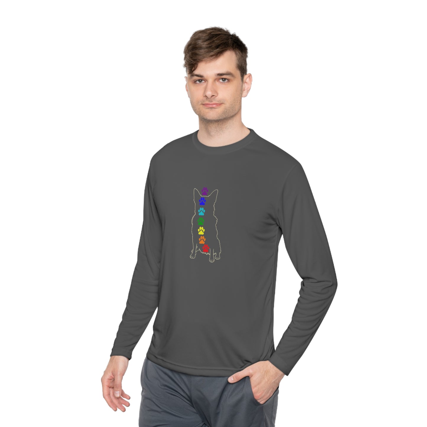 Chakra Cattle Dog Unisex Long Sleeve Tee