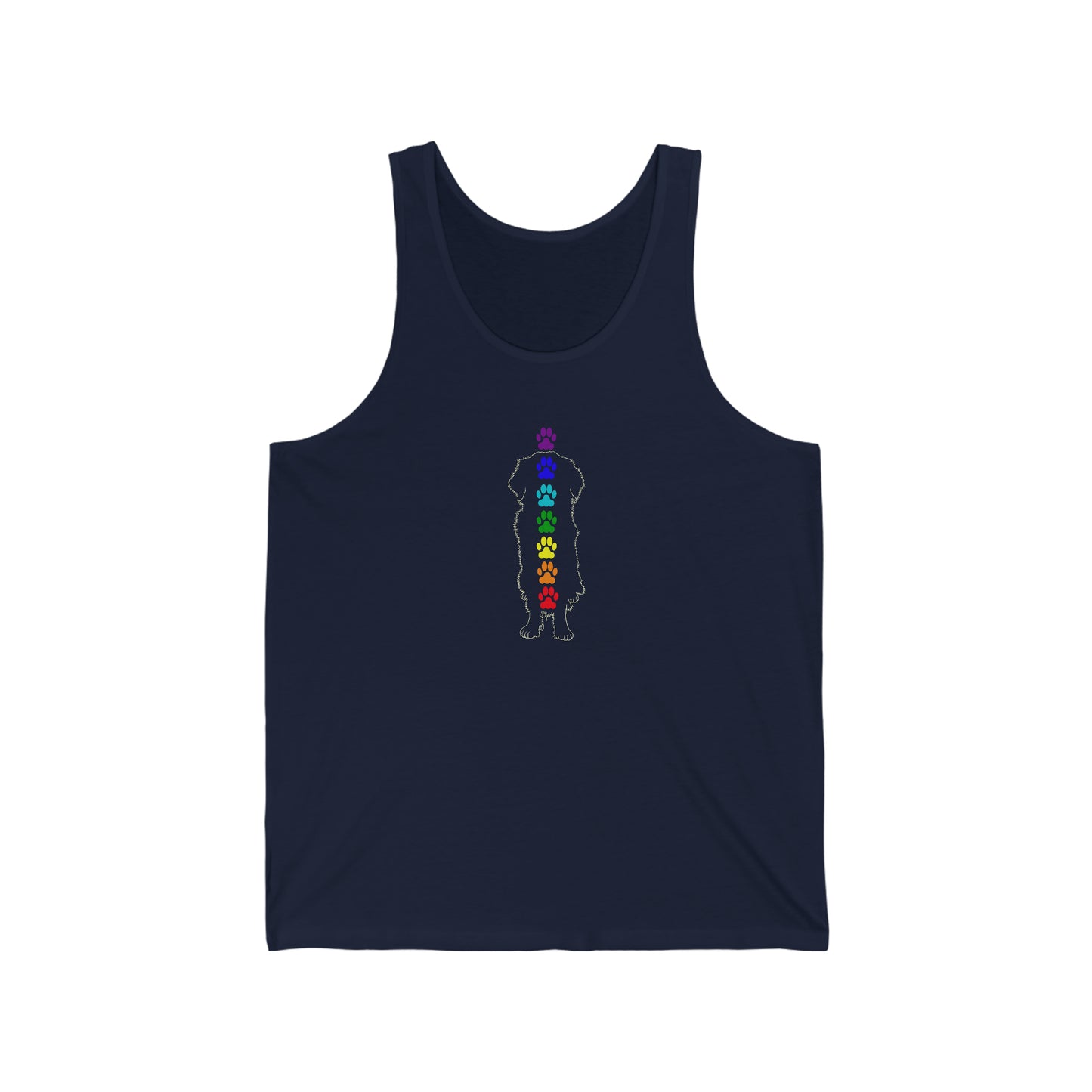 Chakra Golden Retriever Unisex Jersey Tank