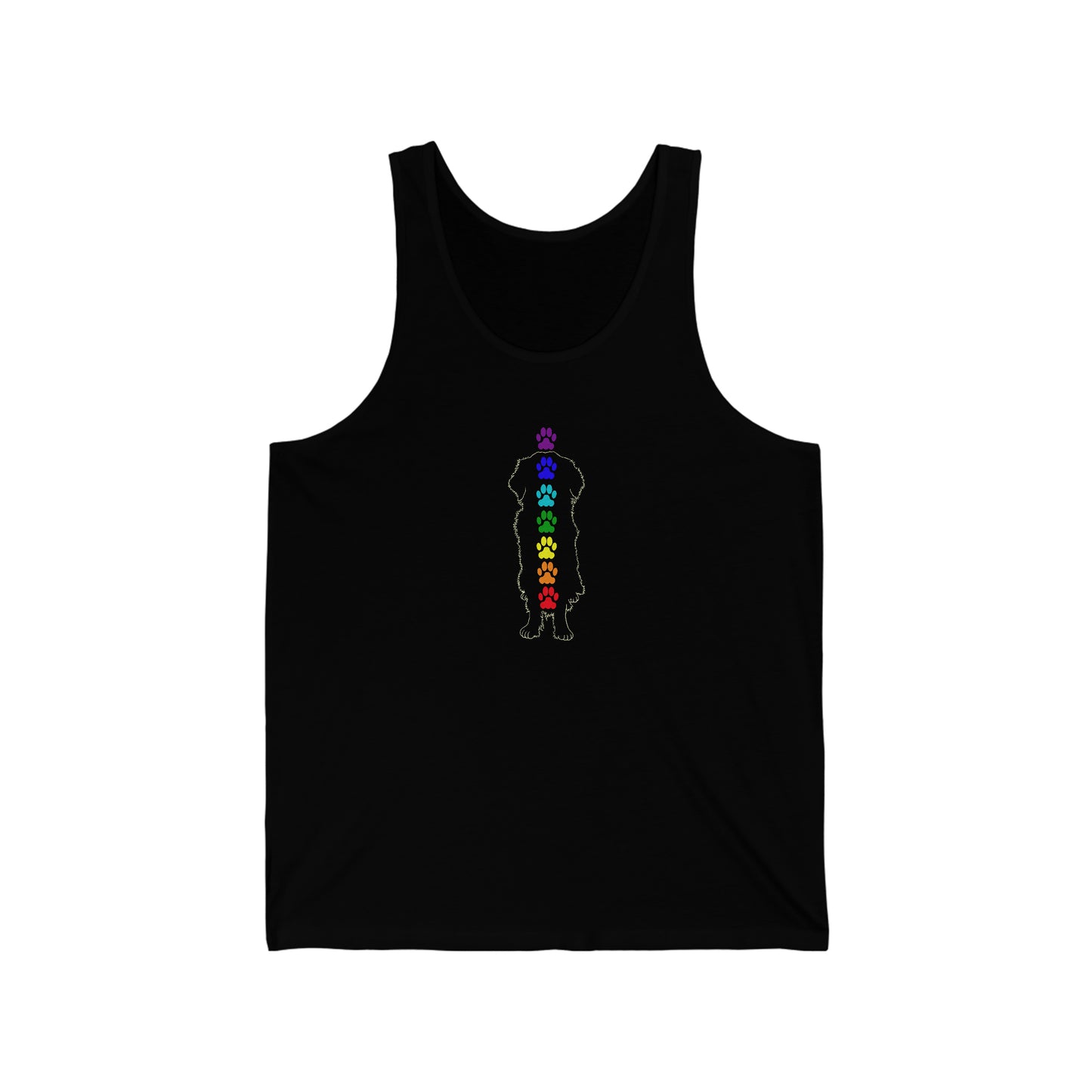 Chakra Golden Retriever Unisex Jersey Tank