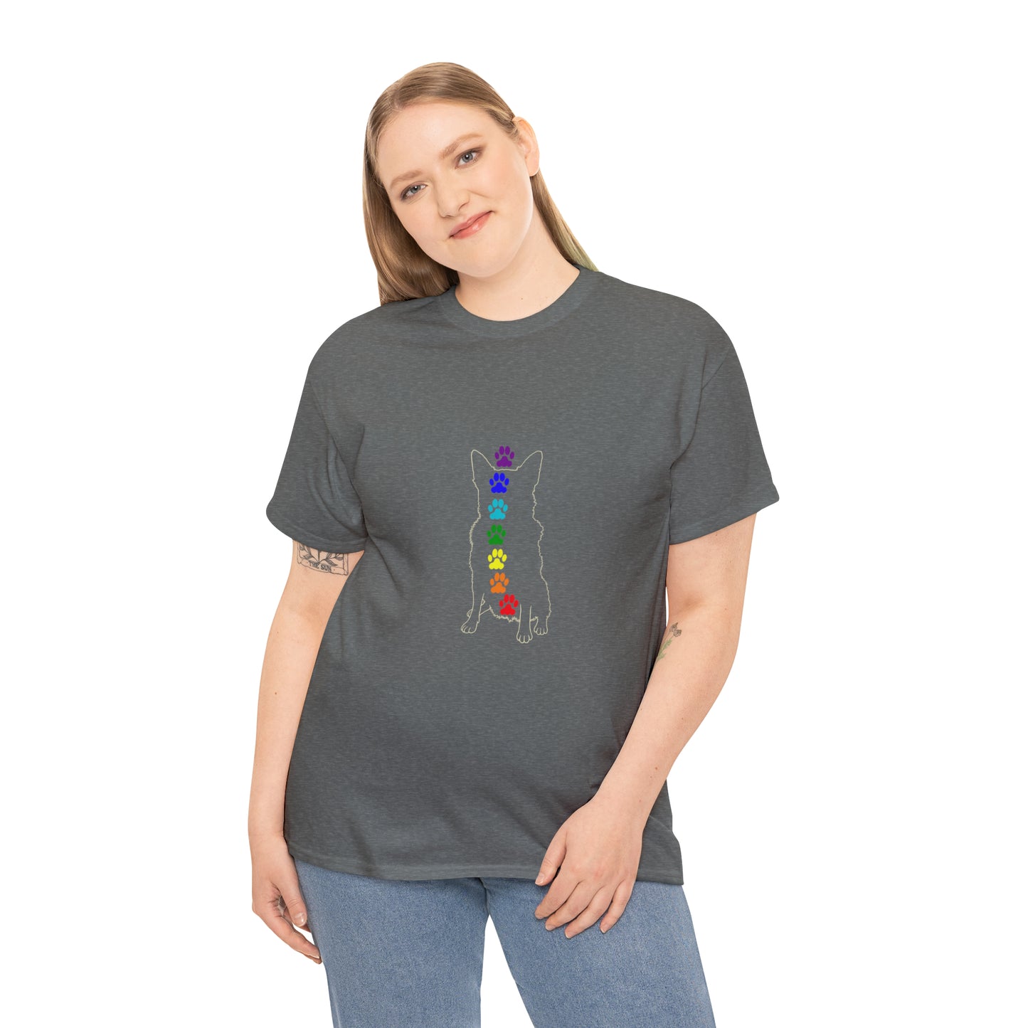 Chakra Rottweiler Men's Cotton Tee