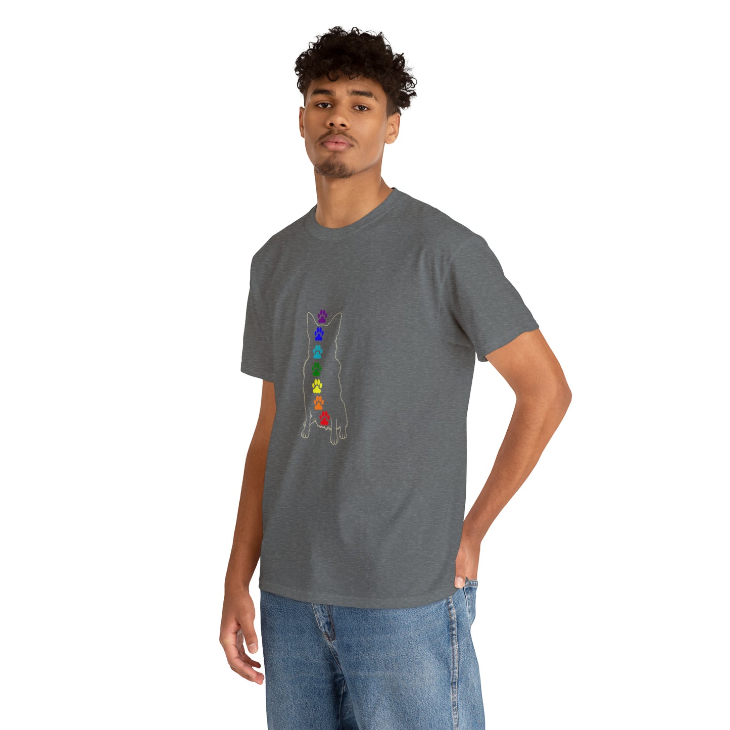 Chakra Rottweiler Men's Cotton Tee