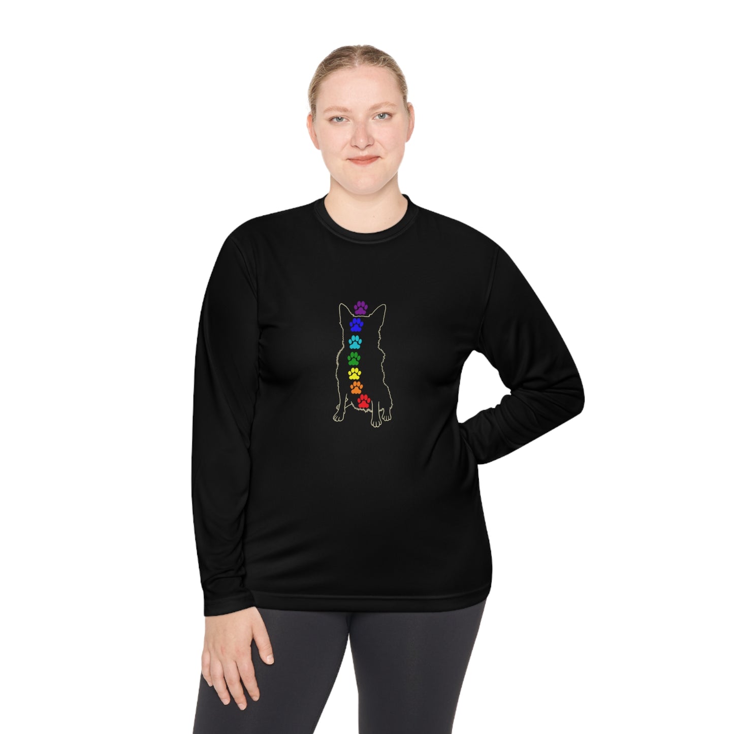 Chakra Cattle Dog Unisex Long Sleeve Tee