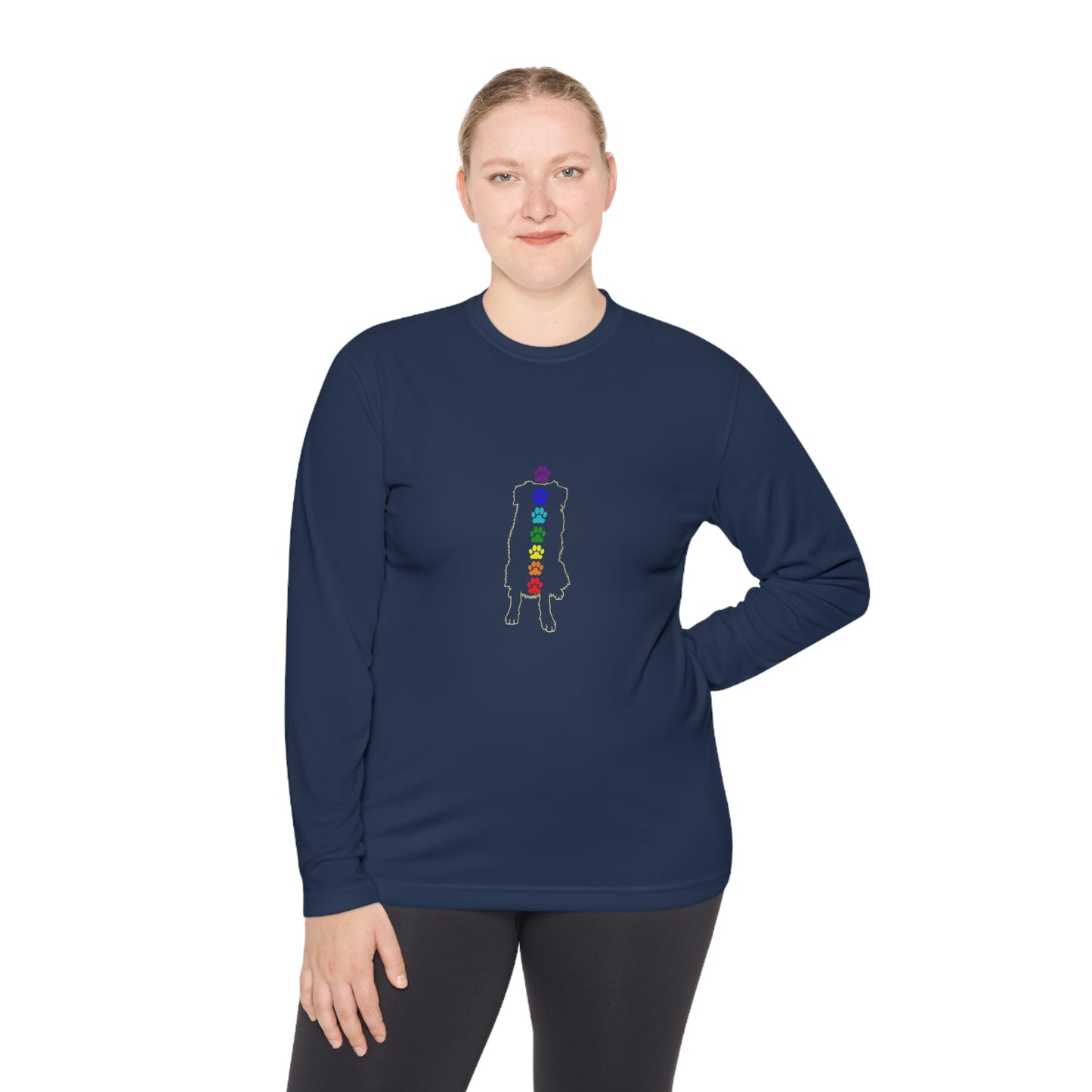 Chakra Australian Shepherd Unisex Long Sleeve Tee