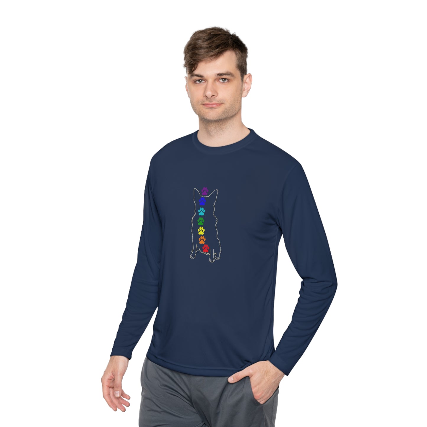 Chakra Cattle Dog Unisex Long Sleeve Tee