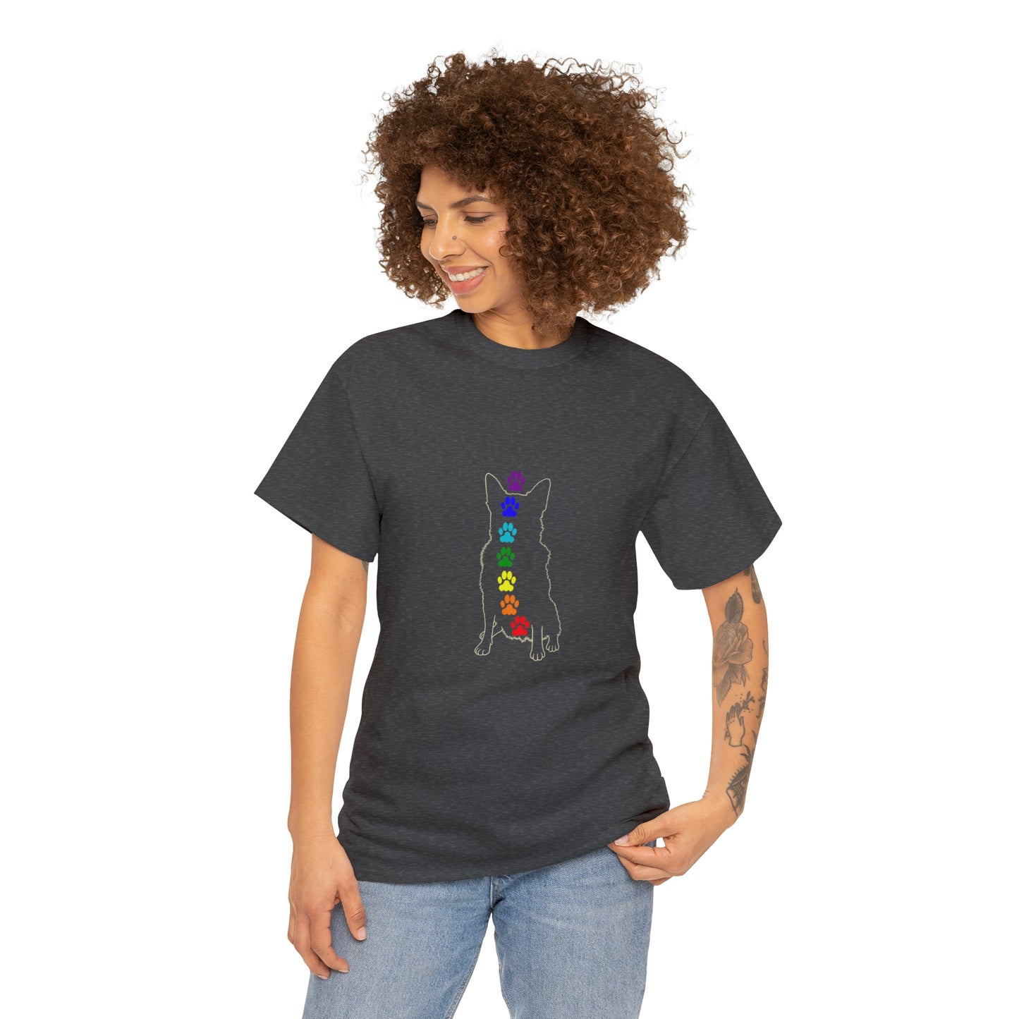 Chakra Rottweiler Men's Cotton Tee