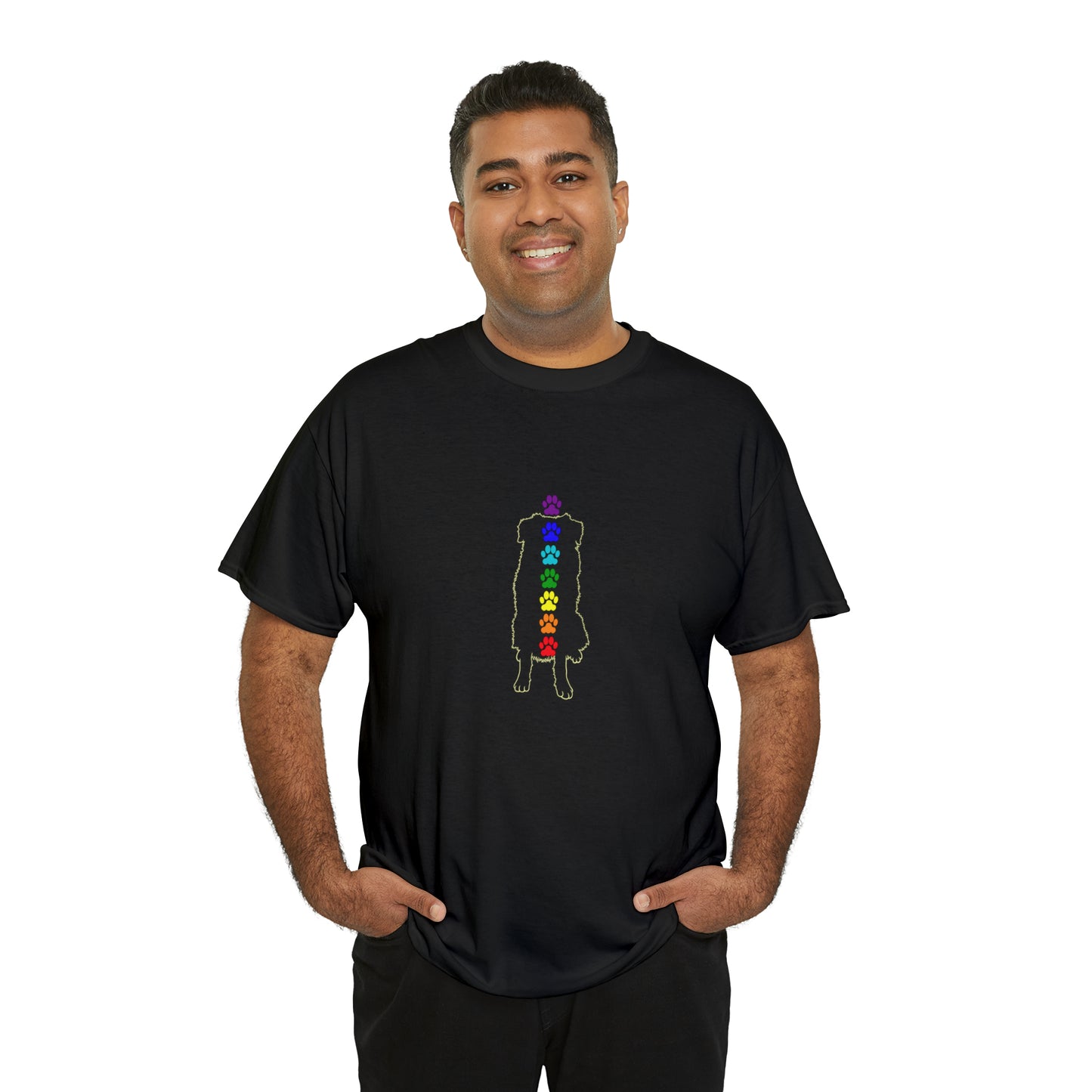 Chakra Australian Shepherd Men's Cotton Tee