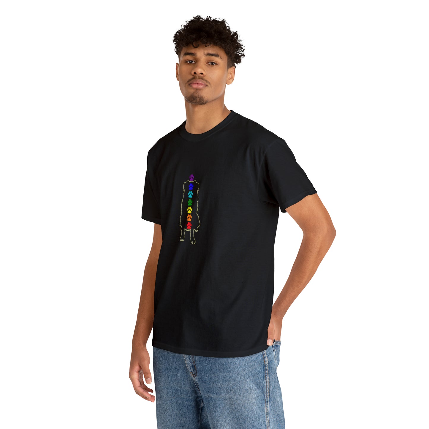 Chakra Australian Shepherd Men's Cotton Tee