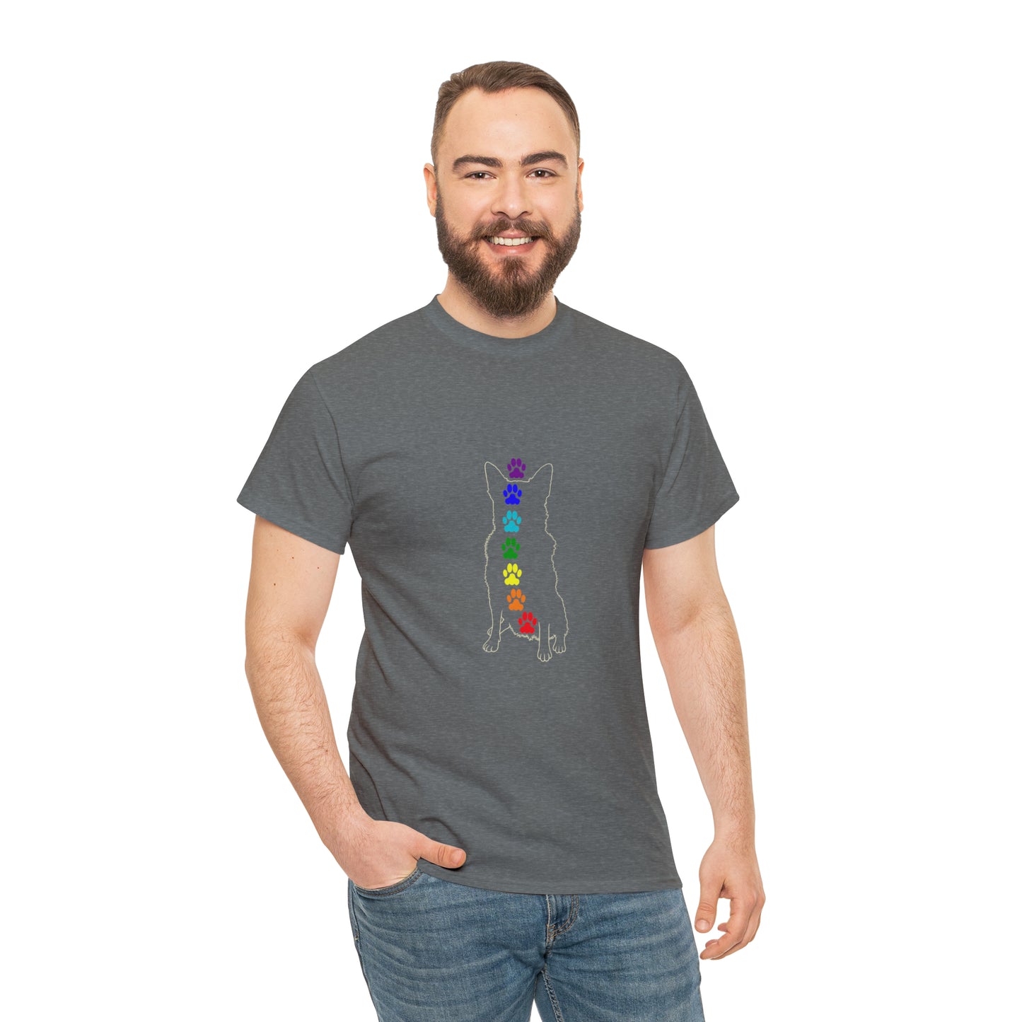 Chakra Rottweiler Men's Cotton Tee