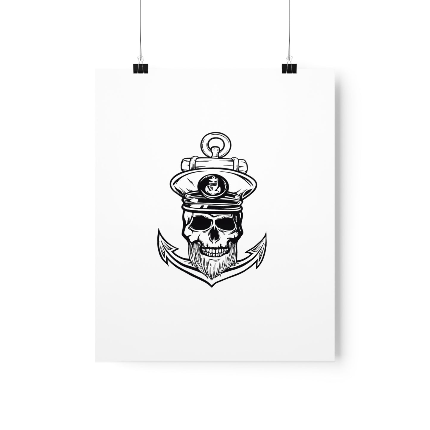 Ghostly Chief Boatswain's Mate Graphic Poster