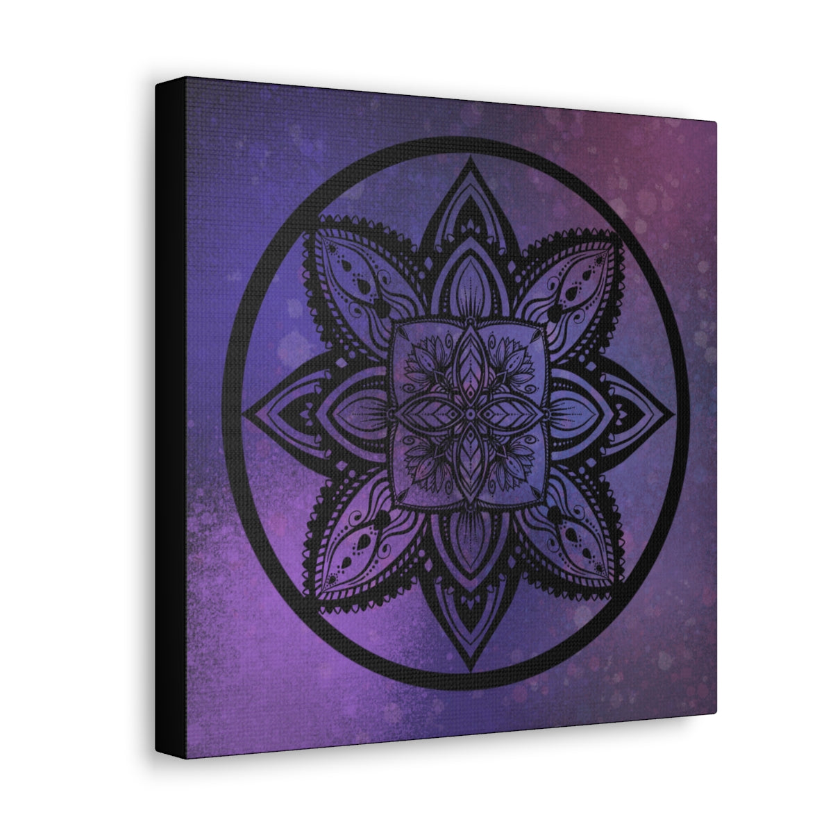 Plum Crazy Mandala Canvas Print