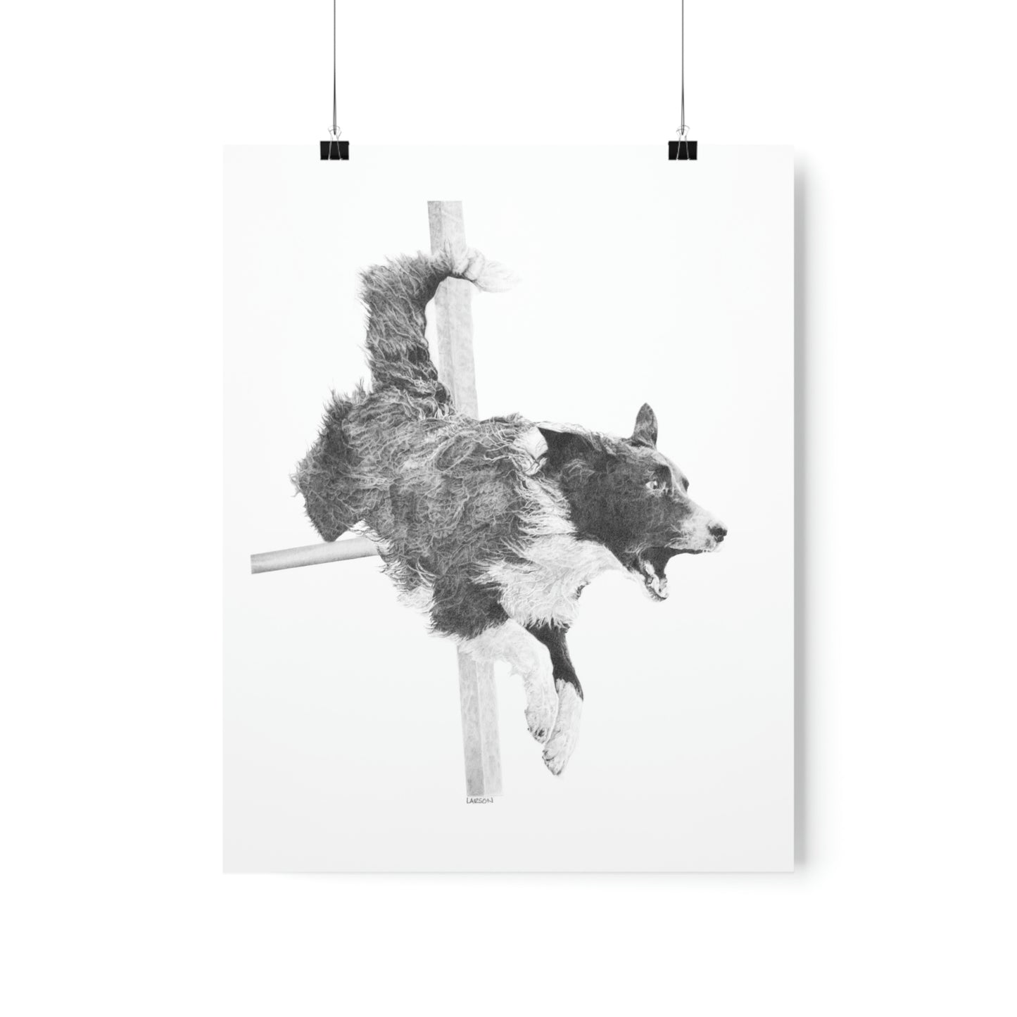 "High Octane" - Agility Border Collie Print