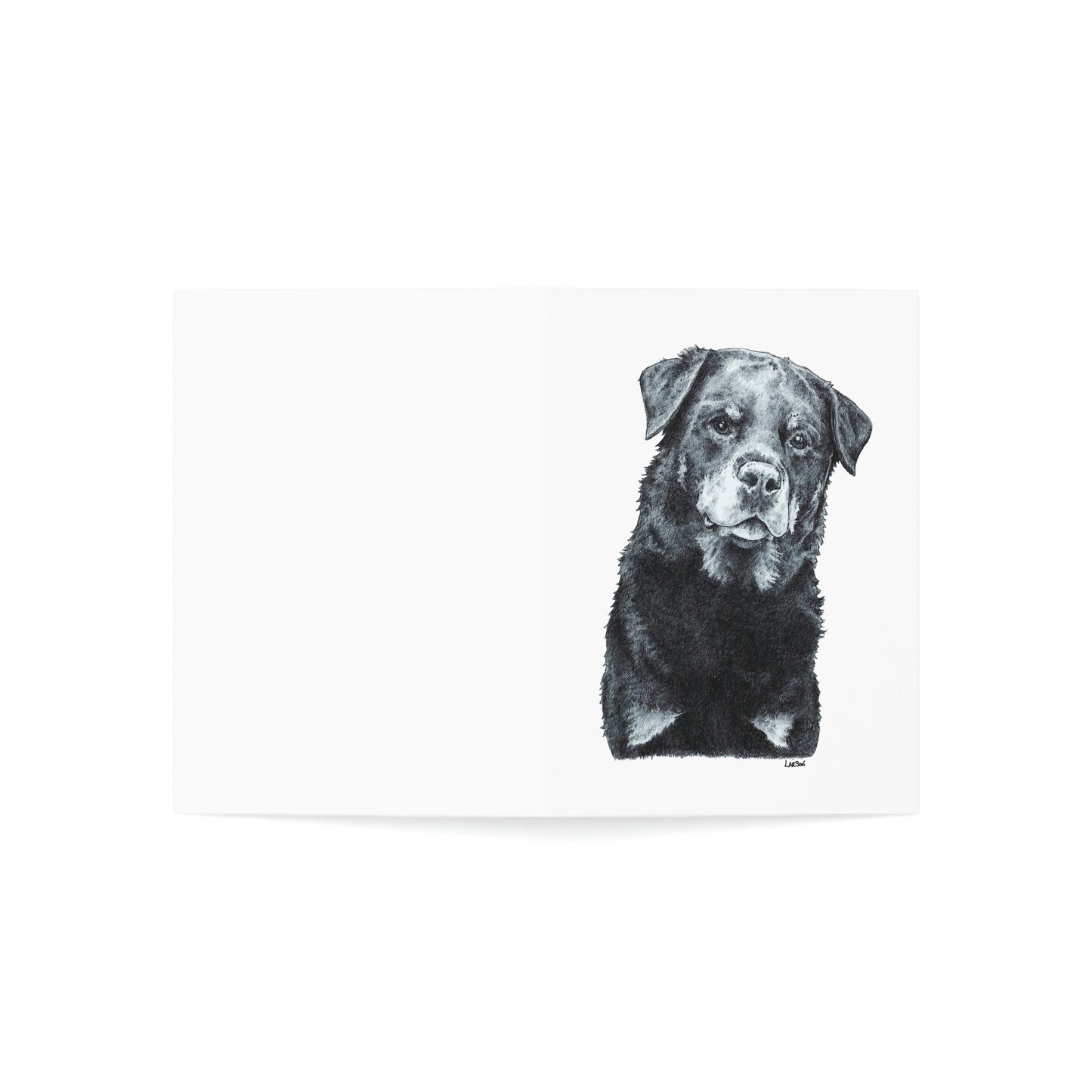 Rottweiler Folded Greeting Cards (1, 10, 30, and 50pcs)