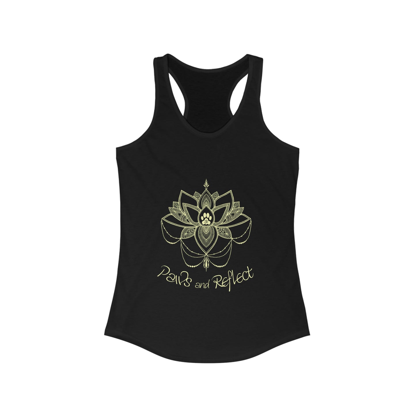 Paws and Reflect Ladies Racerback Tank