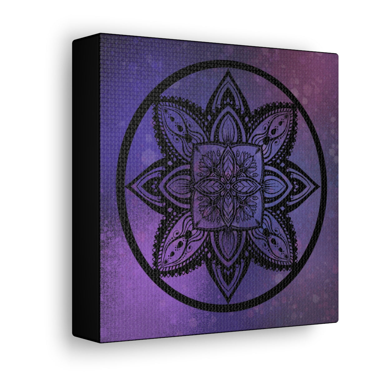 Plum Crazy Mandala Canvas Print