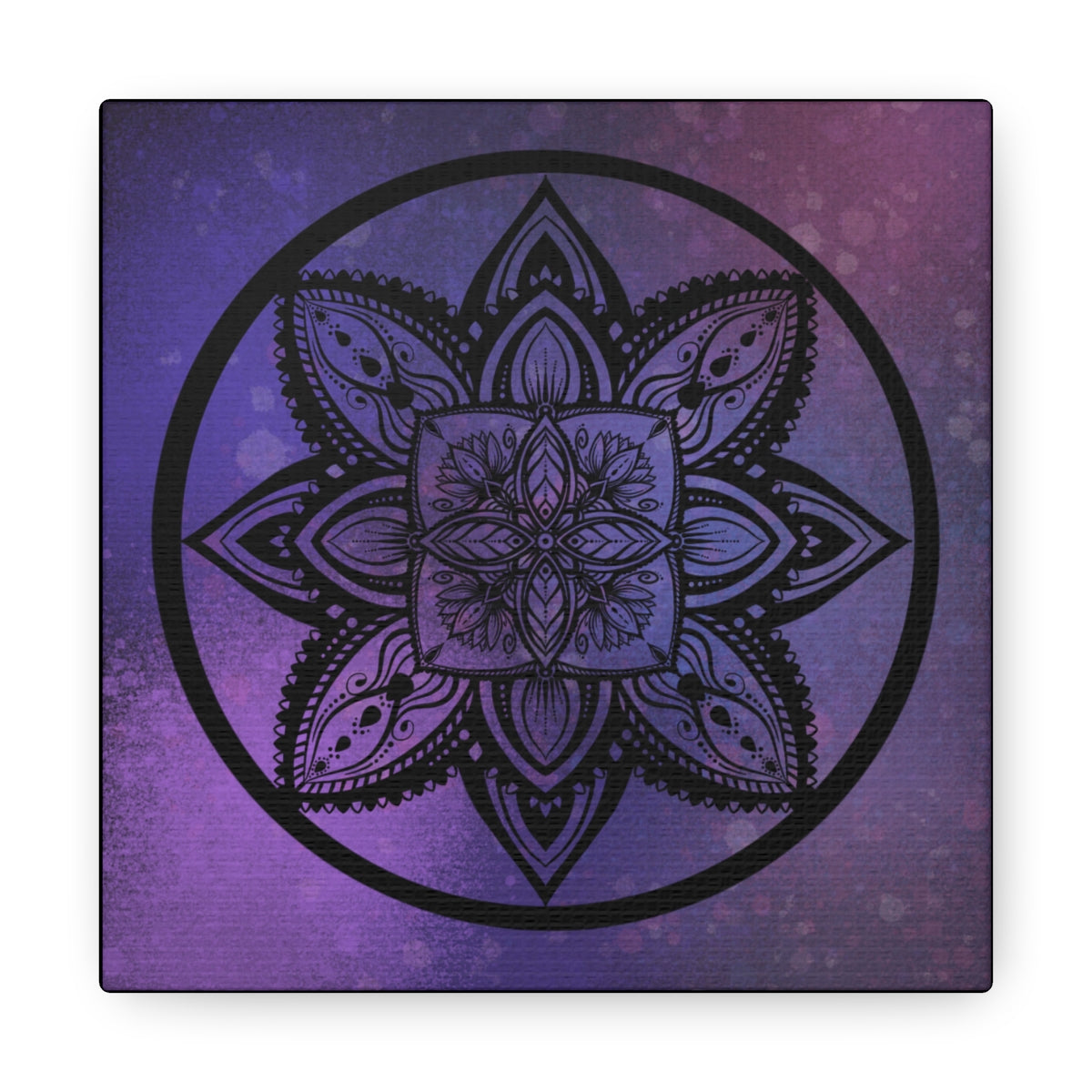 Plum Crazy Mandala Canvas Print