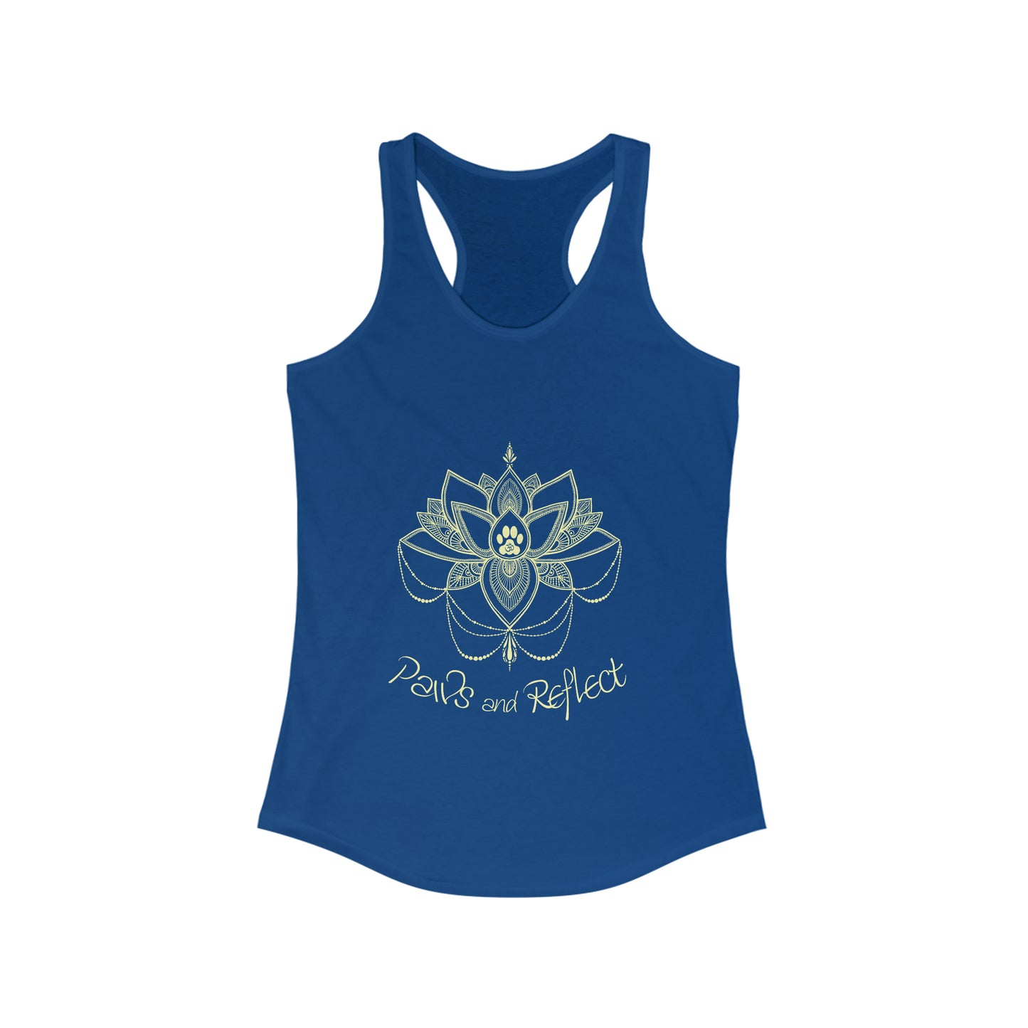 Paws and Reflect Ladies Racerback Tank