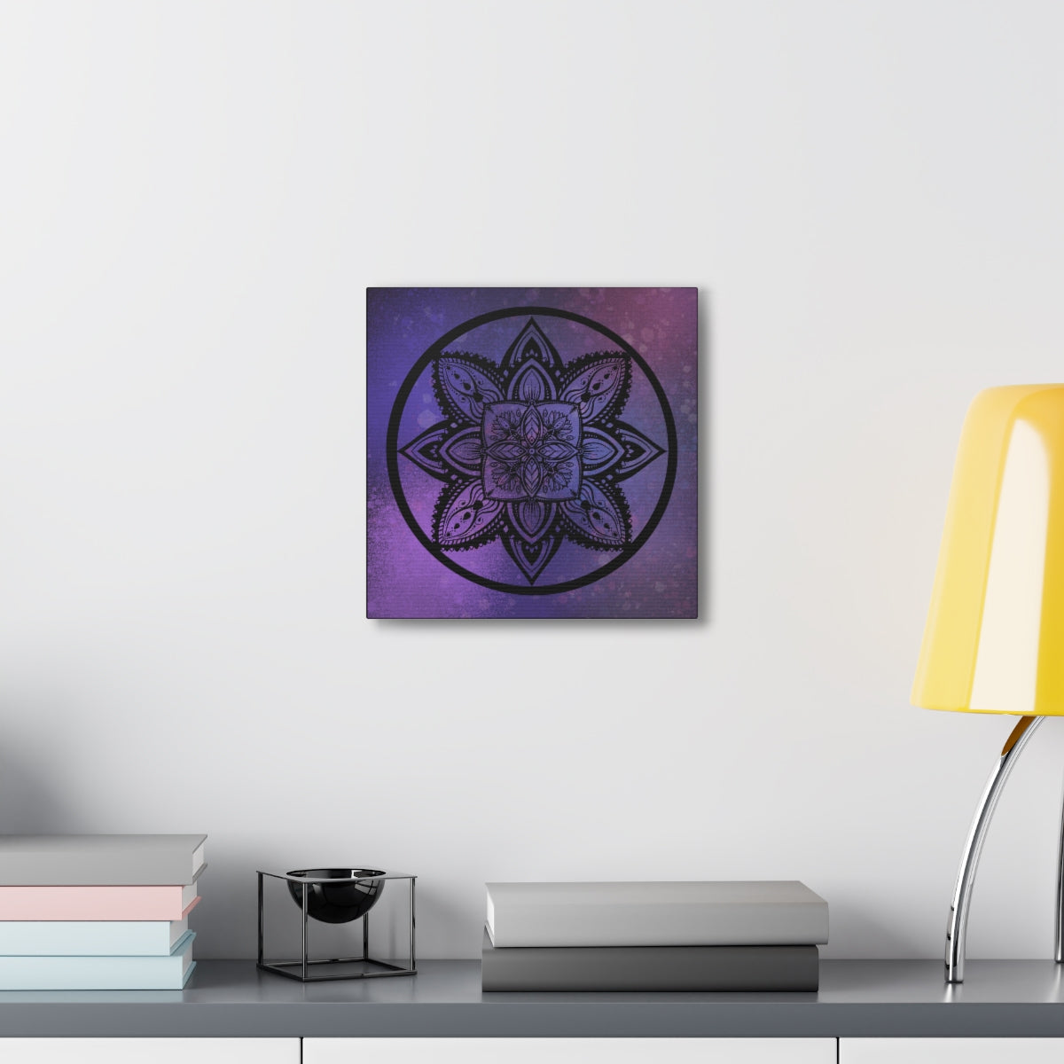 Plum Crazy Mandala Canvas Print