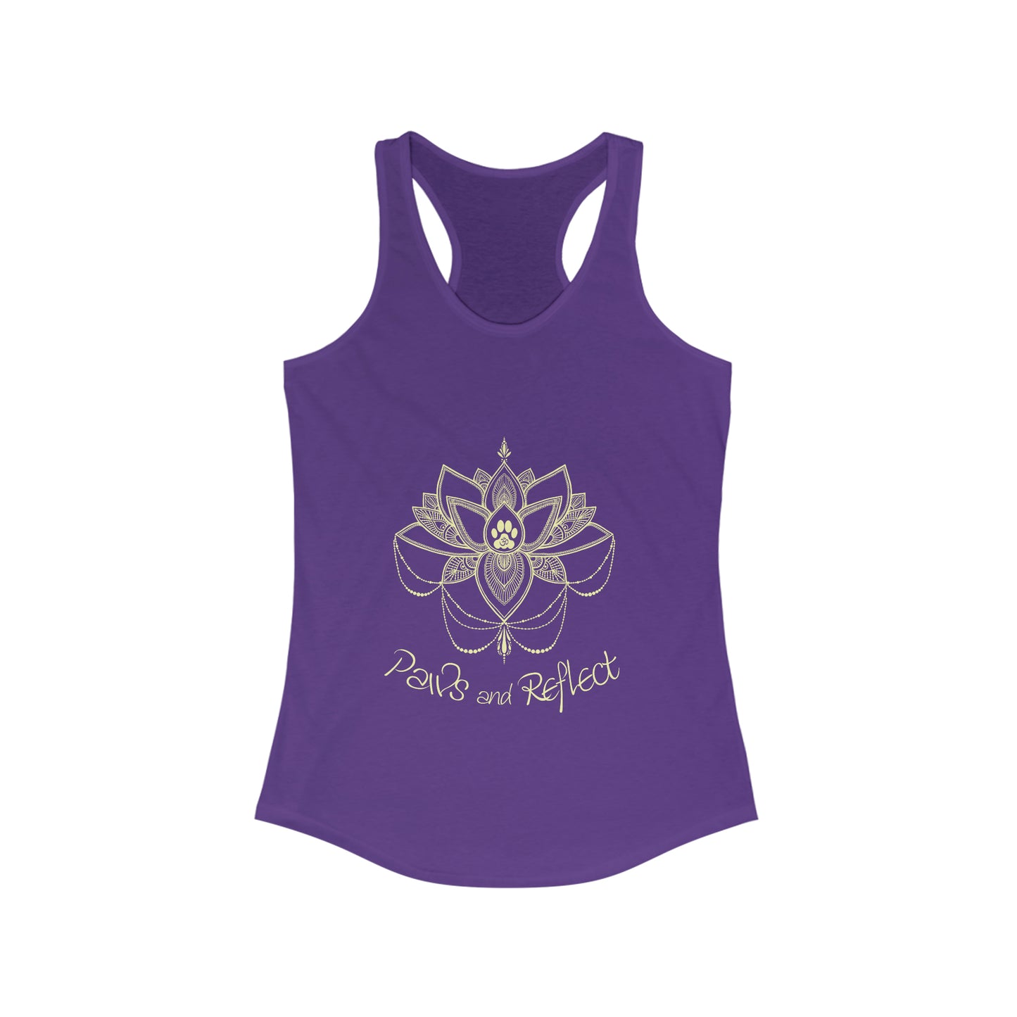 Paws and Reflect Ladies Racerback Tank