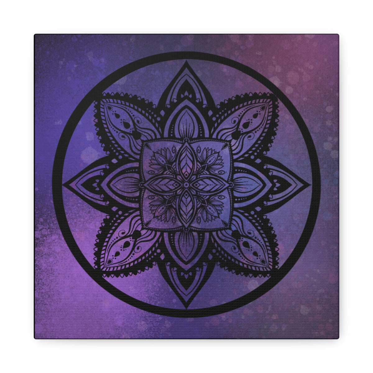 Plum Crazy Mandala Canvas Print