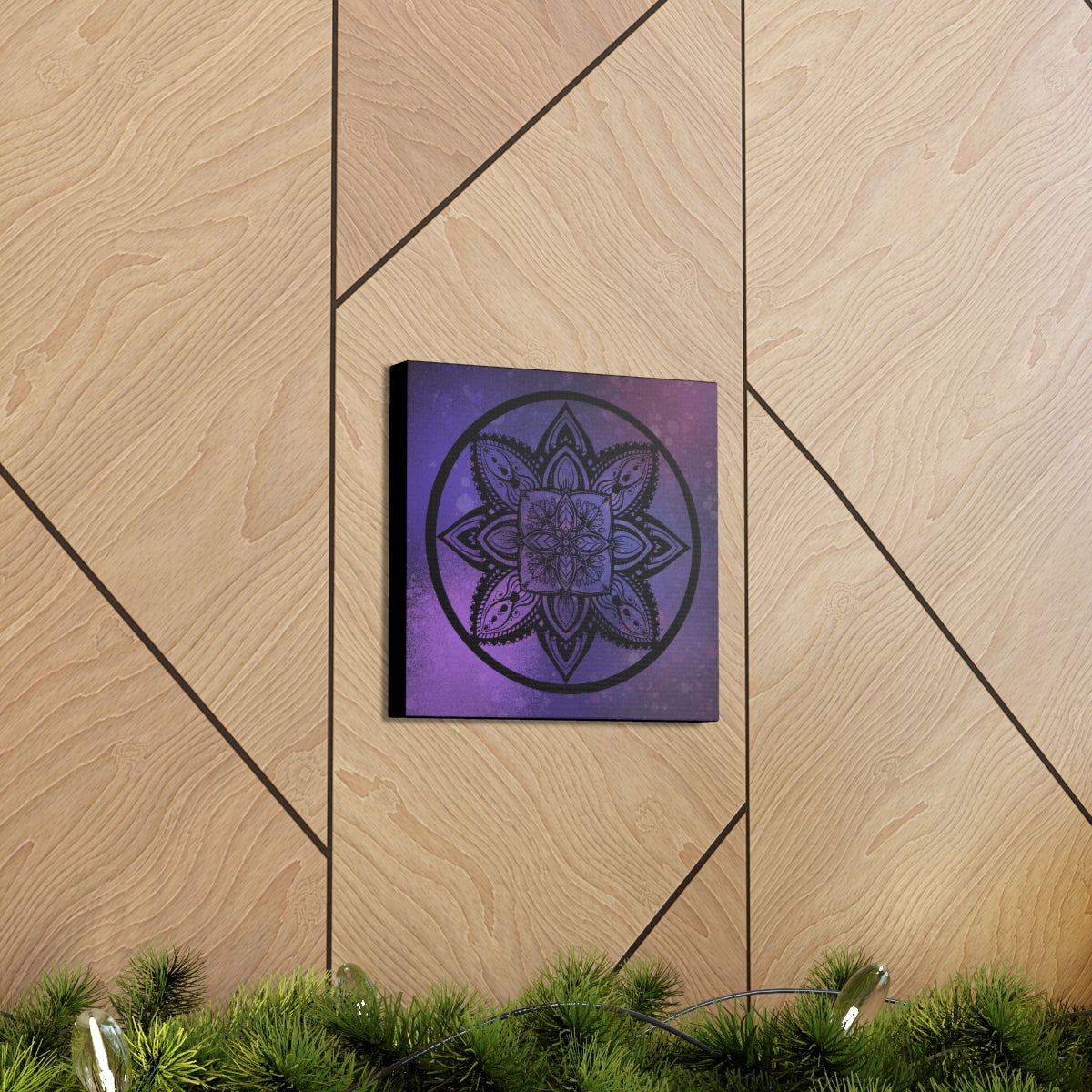 Plum Crazy Mandala Canvas Print