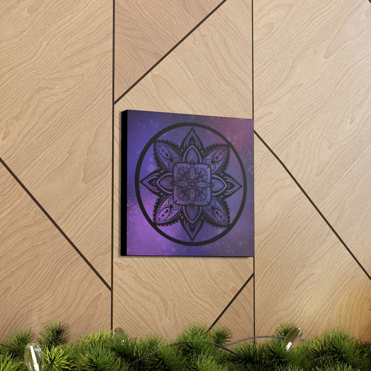 Plum Crazy Mandala Canvas Print