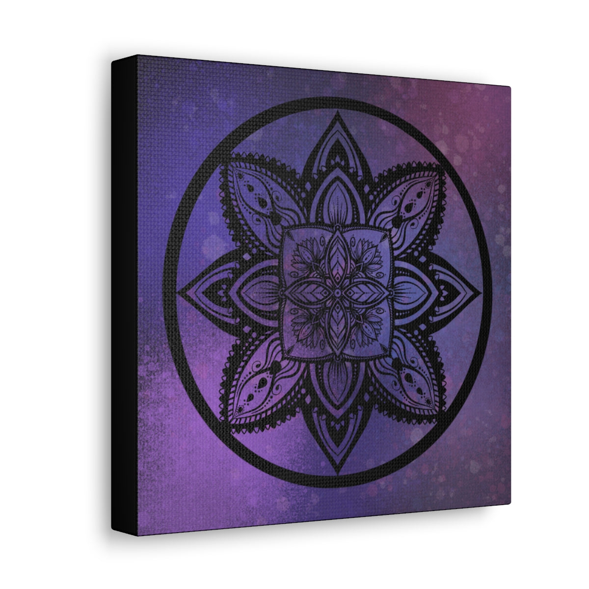 Plum Crazy Mandala Canvas Print