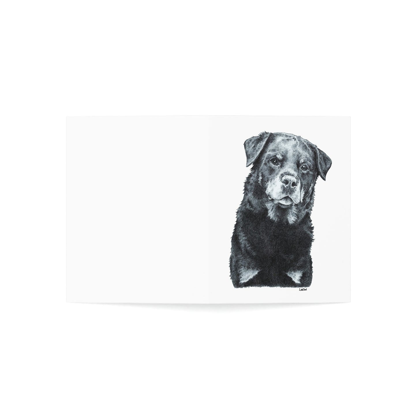 Rottweiler Folded Greeting Cards (1, 10, 30, and 50pcs)